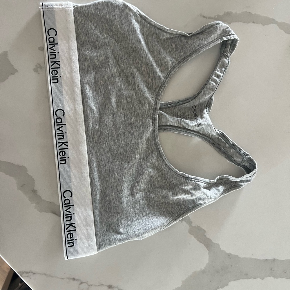 Calvin Klein Gray and White bra